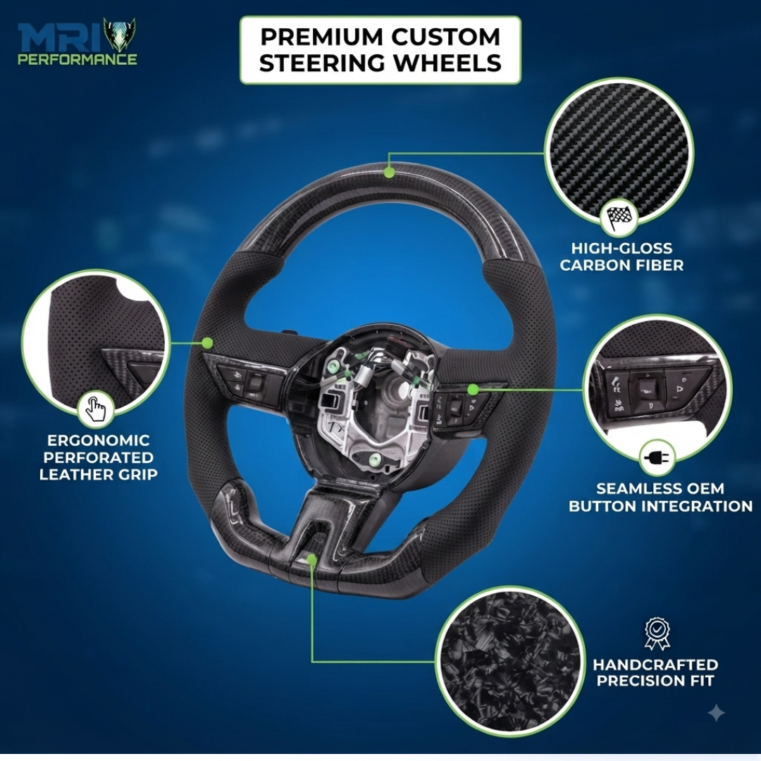 Customizable Carbon Fiber Steering Wheel - Camaro (2012 - 2015) - Image 6