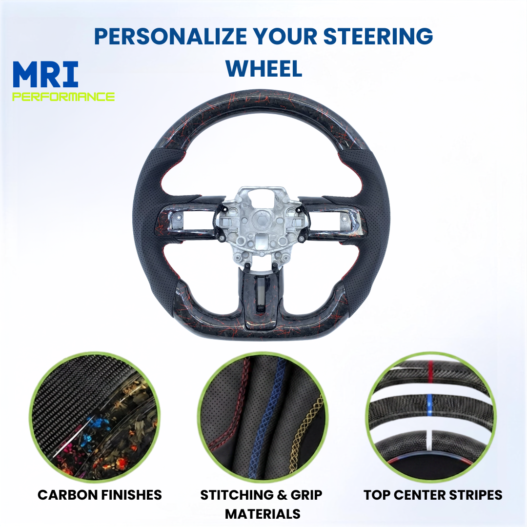 Customizable Carbon Fiber Steering Wheel - Mustang (2015- 2023) - Image 2