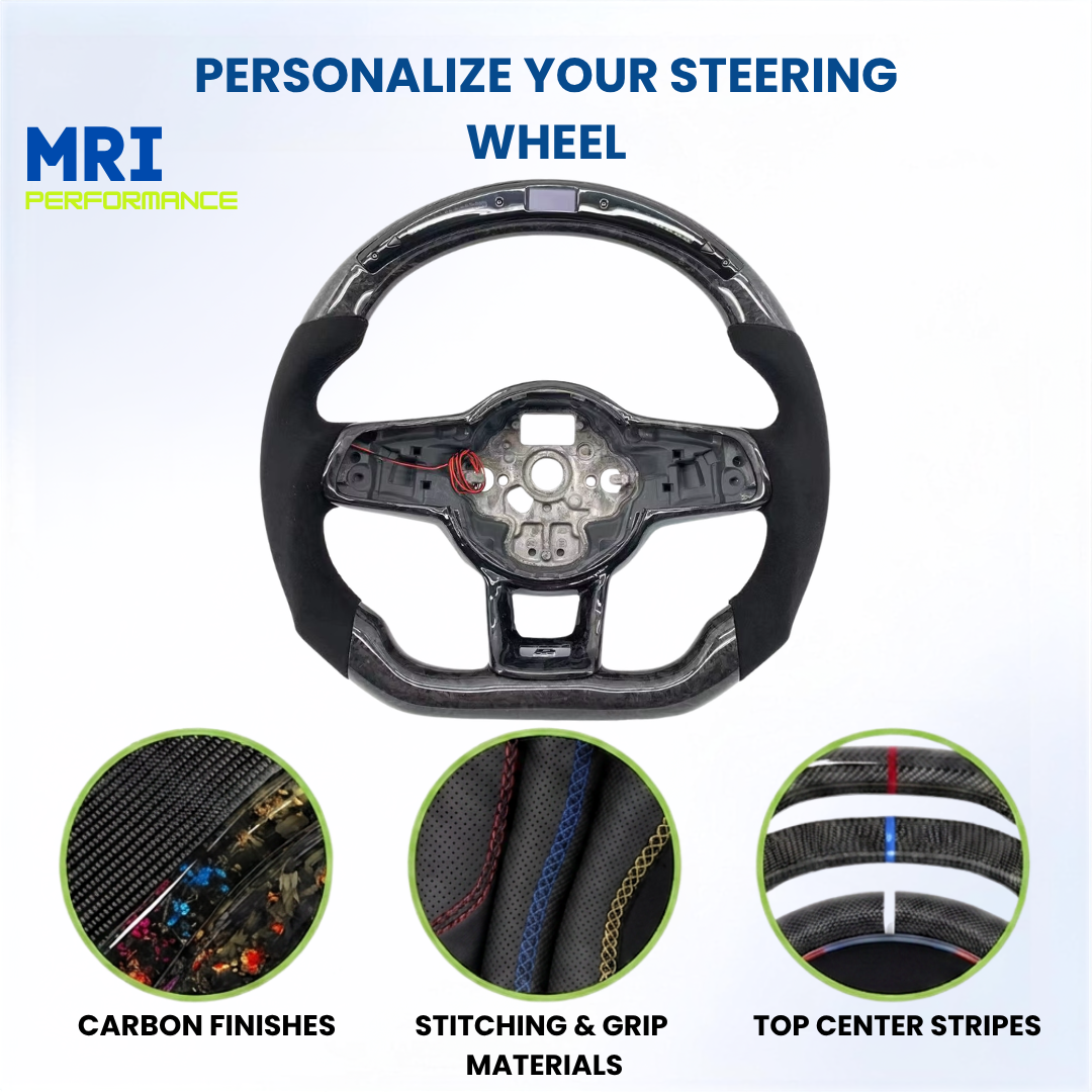 Customizable Carbon Fiber Steering Wheel - Volkswagen Golf MK7 (2012- 2019) - Image 2