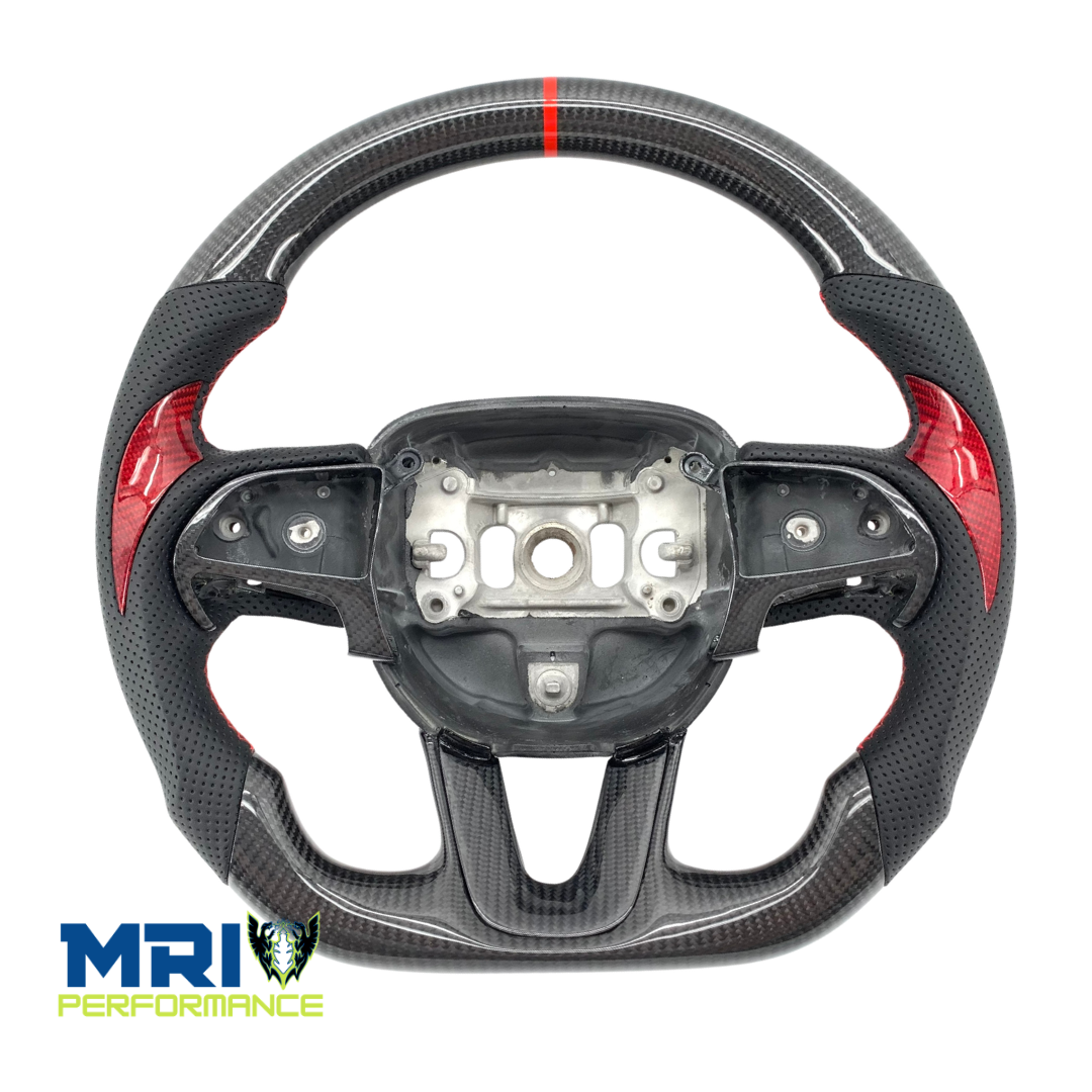 Customizable Carbon Fiber Steering Wheel - Dodge Challenger/Charger/Durango/Jeep SRT (2015- 2023) - Image 4